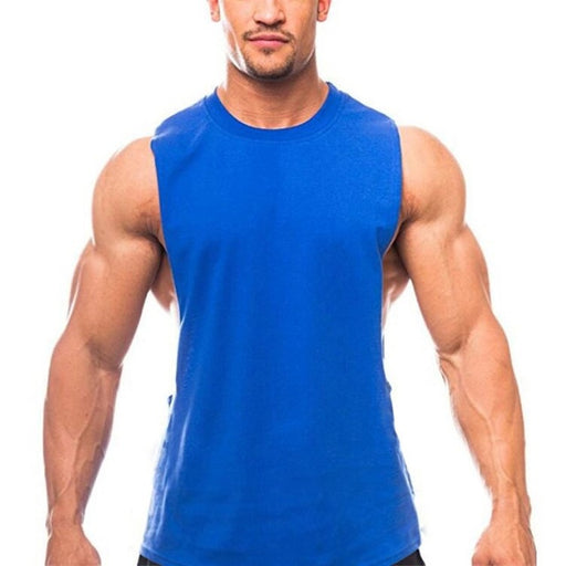 Brand New Plain Tank Top Men Bodybuilding Singlet Gyms Strin