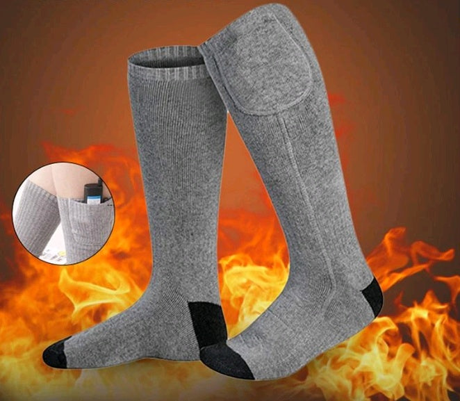 Electric socks standard charging thermostat lithium battery heating socks can wash cold winter warm heat socks