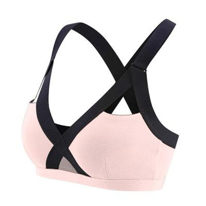 Shockproof sports bra running without rims