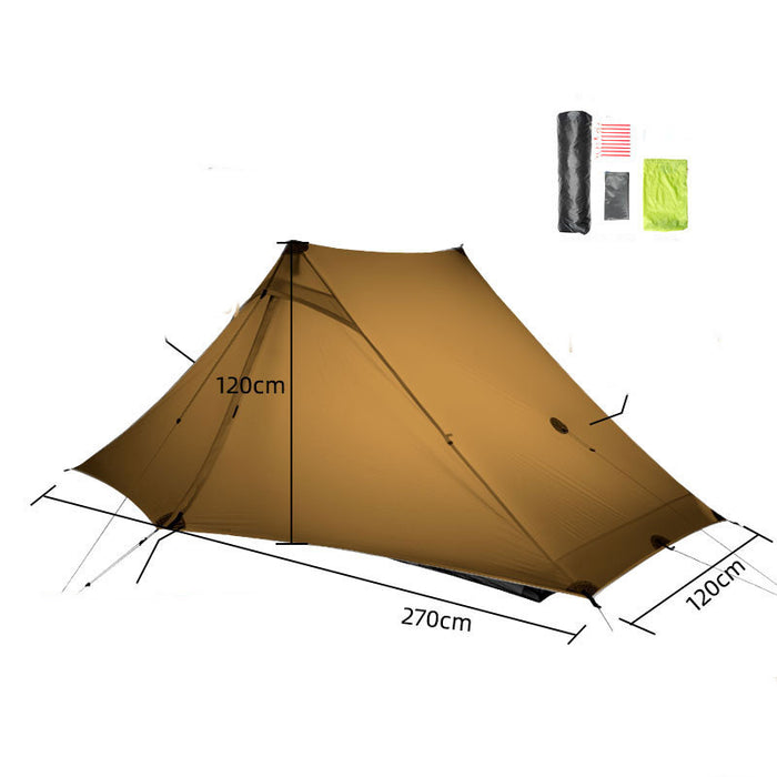 Outdoor Hiking Professional Poleless Tent Ultra-light 20D Double-sided Silicon Coated